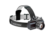 Фонарь аккумуляторный налобный XPE 3Вт с зумом литиевый аккум. 1.2А.ч ЗУ Micro USB шнур (в компл.) КОСМОС