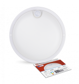 Светильник светодиодный герметичный СПП-Д-КРУГ 12Вт 230В 6500К 960Лм с датчиком движения IP65 IN HOME