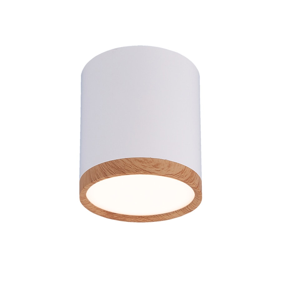 Накладной потолочный светодиодный светильник 
DLR024 6W 4200K белый матовый/светлый дуб