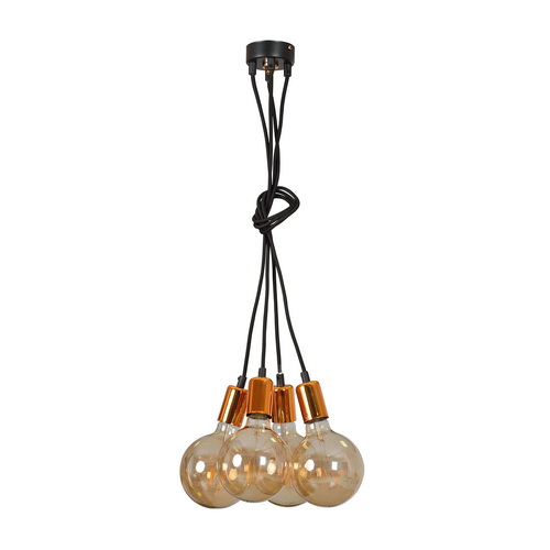 Светильник подвесной EMIBIG UNIVERSAL 4 BLACK 260/4 
4X60W, E27