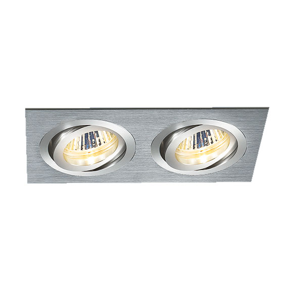 Алюминиевый точечный светильник 1011/2 MR16 
CH хром