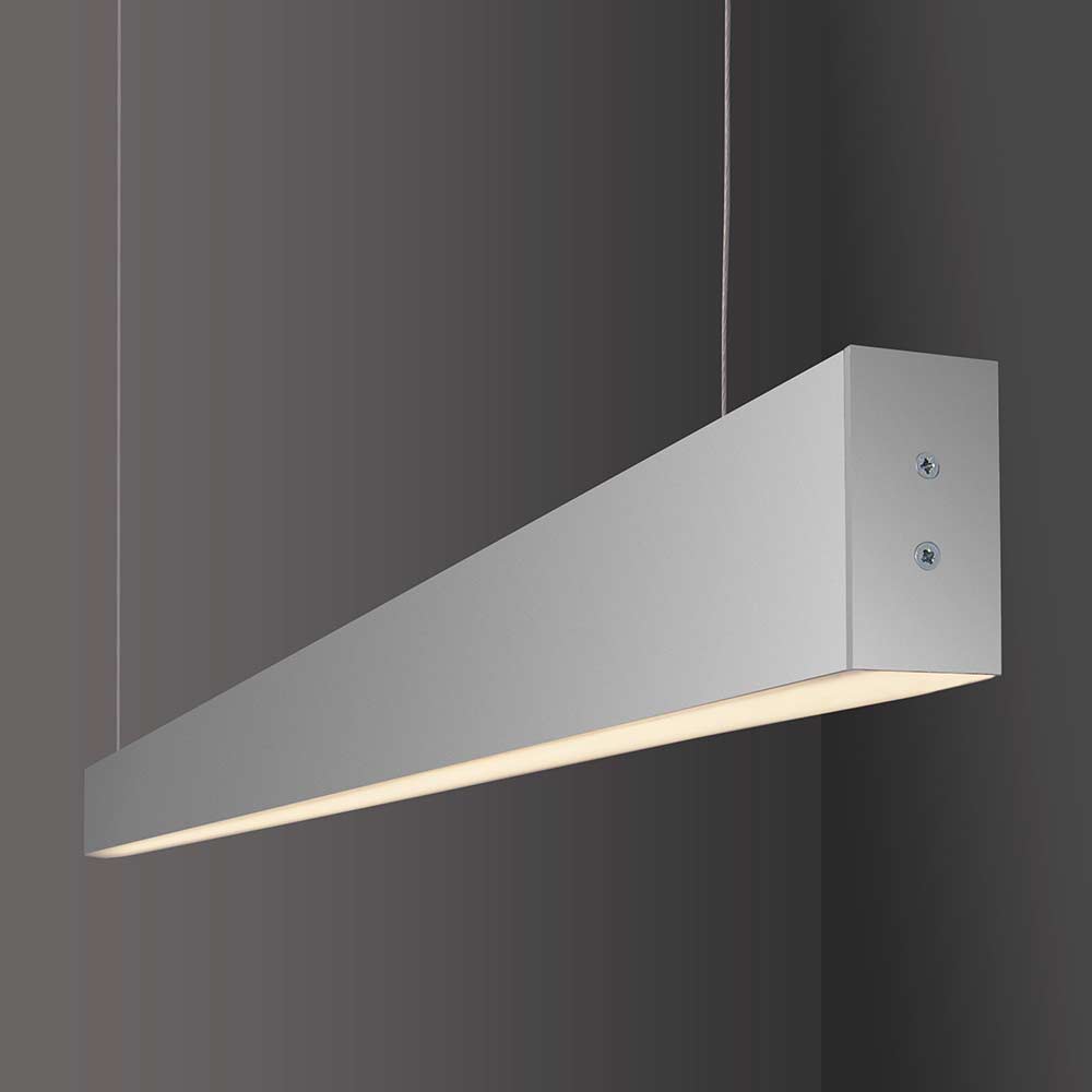 Линейный светодиодный подвесной двусторонний 
светильник LS-01-2-128-35-4200-MS 128см 35Вт 4200К матовое серебро