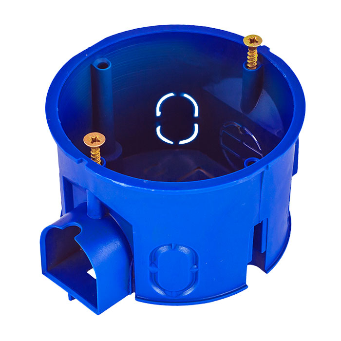 Подрозетник СЗМ3 (бетон, d=68мм, h=45мм, IP30) синий GUSI