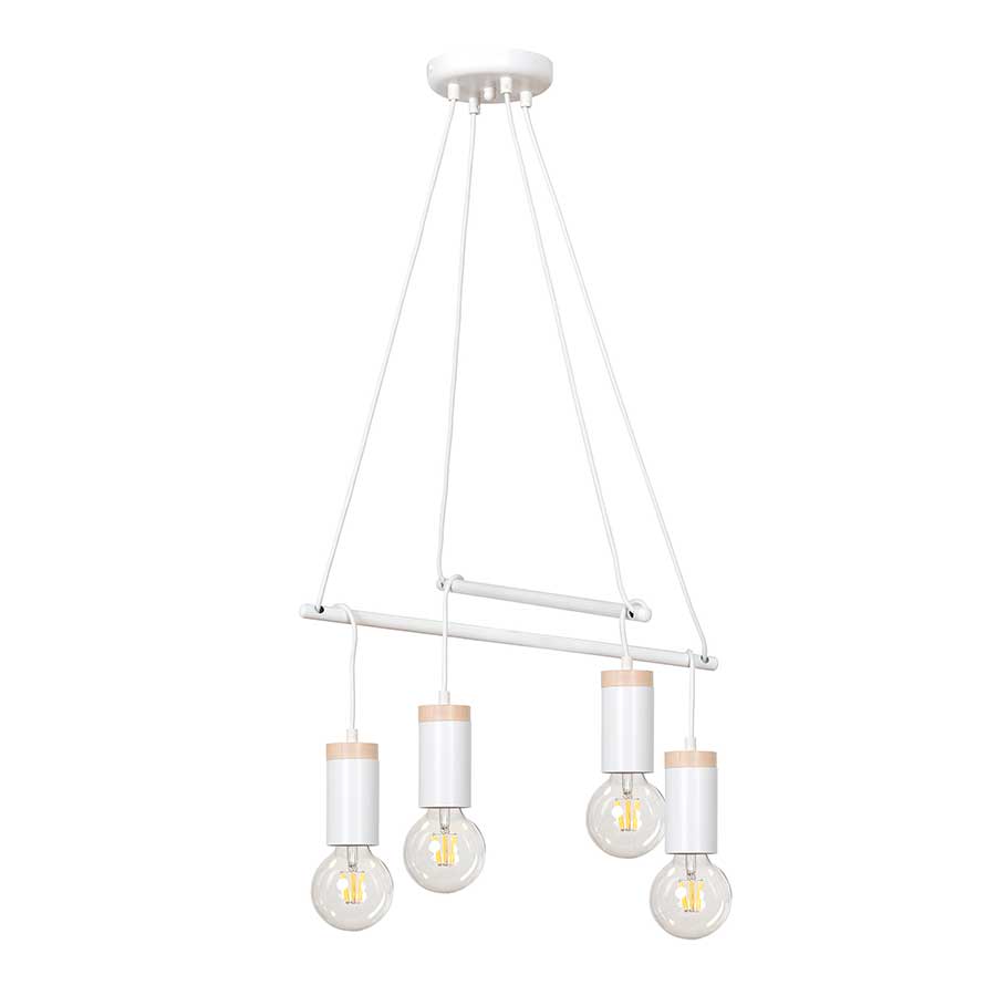 Светильник подвесной EMIBIG SKANDIA 4 WHITE 798/4 4X60W, 
E27