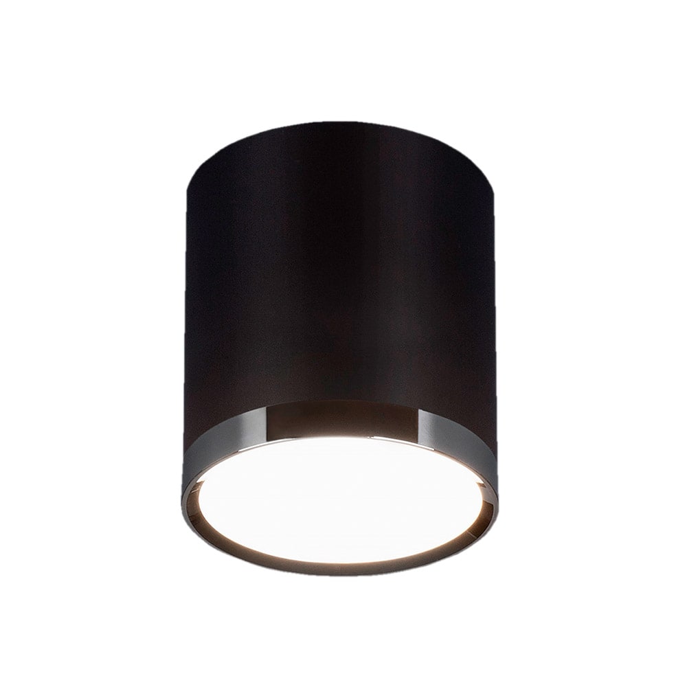 Накладной потолочный светодиодный светильник 
DLR024 6W 4200K черный матовый