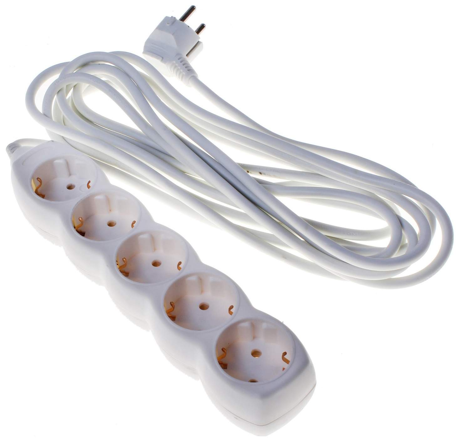 Удлинитель бытовой У05 5 гнезд, 5метров, с заземлением, ПВС 3х1 мм² 16А/250В TDM