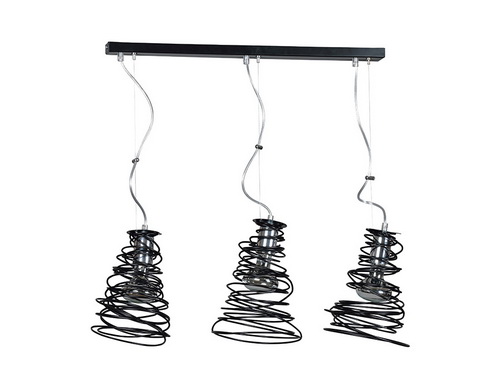 Светильник подвесной EMIBIG TWIST BLACK 304/3 3X60W, 
E27