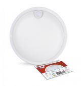 Светильник светодиодный герметичный СПП-Д-КРУГ 8Вт 230В 6500К 640Лм с датчиком движения IP65 IN HOME