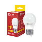 Лампа светодиодная LED-ШАР-VC 11Вт 230В Е27 3000К 1050Лм IN HOME