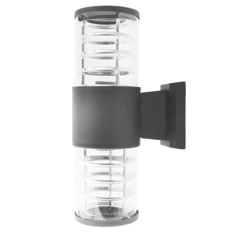 Уличный настенный светильник 1407 TECHNO серый