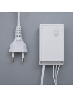 Гирлянда «Нить» 10 м, IP44, белая нить, 100 LED, свечение фиолетовое, 8 режимов, 220 В