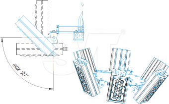 Светодиодный светильник SVT-P-FLOWER-108W-35