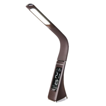 Светильник настольный светодиодный TL90220 Elara коричневый, 6W, диммируемый, с календарем, будильником и термометром, ELEKTROSTANDARD