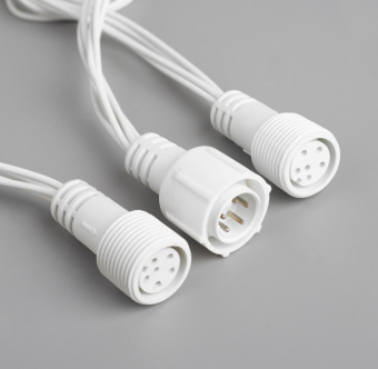 Гирлянда «Водопад» 2×6 м, IP44, УМС, белая нить, 1500 LED, свечение белое, 8 режимов, 220 В