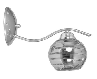 Светильник настенный EMIBIG BOVER K1 SILVER 818/K1 1X60W, 
E27