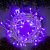 Гирлянда «Нить» 10 м, IP44, белая нить, 100 LED, свечение фиолетовое, 8 режимов, 220 В