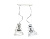 Светильник подвесной EMIBIG TWIST WHITE 295/2 2X40W, 
Е14