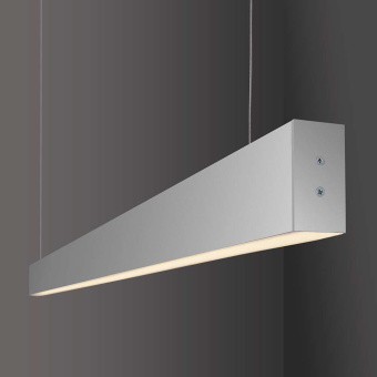 Линейный светодиодный подвесной двусторонний 
светильник LS-01-2-128-35-4200-MS 128см 35Вт 4200К матовое серебро