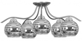Светильник подвесной EMIBIG BOVER 5 SILVER 818/5 5X60W, 
E27
