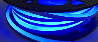 Гибкий неон SMD2835-120 LED/м-220 В-6,5 Вт/м-IP67-синий (25м) TDM