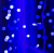Гирлянда «Занавес» 2×6 м, IP44, УМС, белая нить, 1440 LED, свечение синее, 220 В