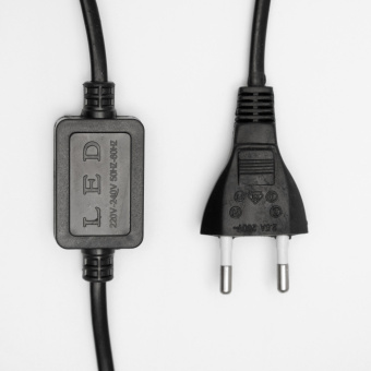 Гирлянда «Сеть» 2 × 1.5 м, IP44, УМС, прозрачная нить, 192 LED, свечение белое, 220 В