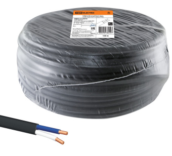 Кабель ВВГ-П нг(А)-LS 2х2,5 ок(N)-0,66 ГОСТ (100м) TDM