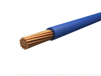 Провод ПуВ (ПВ1) 1х6 син.