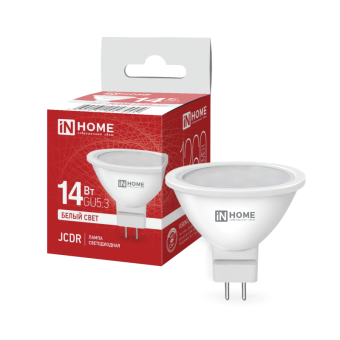 Лампа светодиодная LED-JCDR-VC 14Вт 230В GU5.3 4000K 1260Лм IN HOME