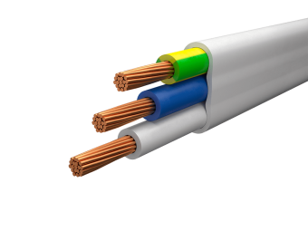 Провод ПУГНПу 3х1,5 бел. (Калужский кабельный 
завод)