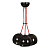 Светильник подвесной EMIBIG ORBITA 3 BLACK 463/3 3X60W, 
E27
