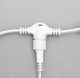 Гирлянда «Занавес» 2×6 м, IP44, УМС, белая нить, 1440 LED, свечение белое, мерцание, 220 В