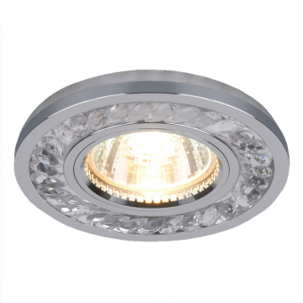 Точечный светодиодный светильник 8355 MR16 
CL/CH прозрачный/хром