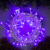 Гирлянда «Нить» 10 м, IP44, белая нить, 100 LED, свечение фиолетовое, 8 режимов, 220 В