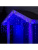 Гирлянда «Бахрома» 3 × 0.6 м, IP44, УМС, белая нить, 160 LED, свечение синее, 220 В