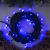 Гирлянда «Нить» 10 м, IP44, УМС, тёмная нить, 72 SMD-LED, свечение синее, 220 В